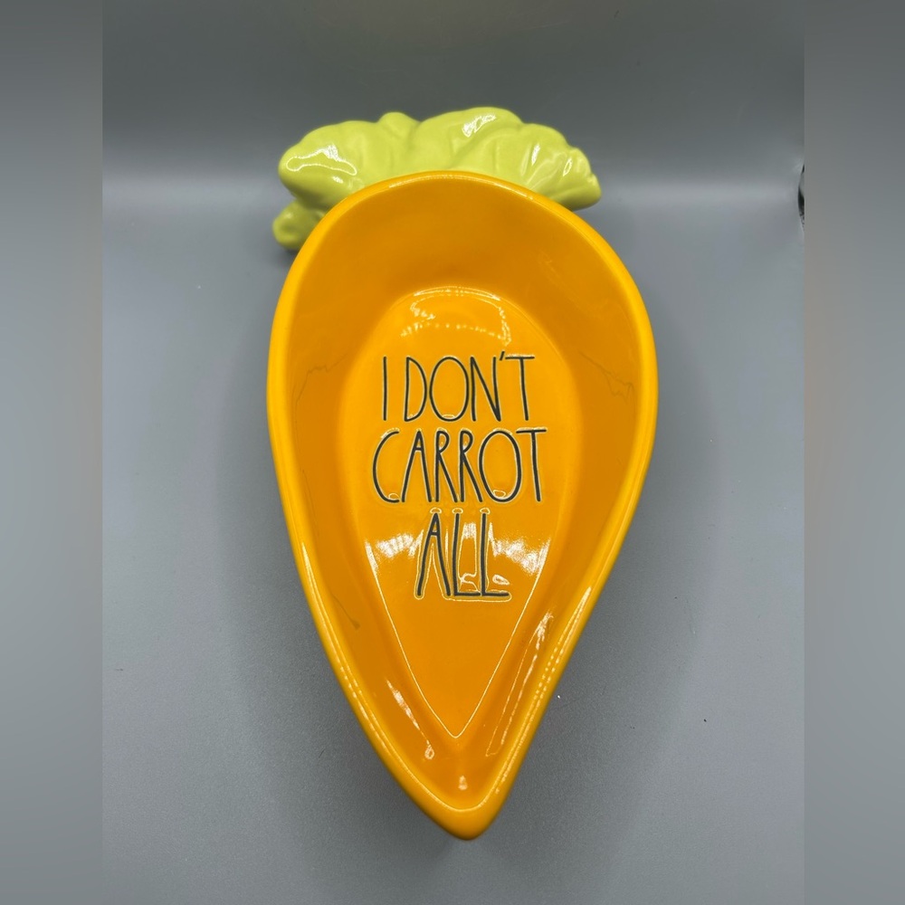 Rae Dunn I DONT CARROT ALL Candy Serving Dish Easter Carrot Spring NEW